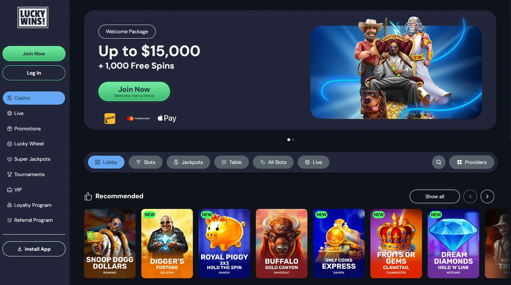 Lucky Wins Casino