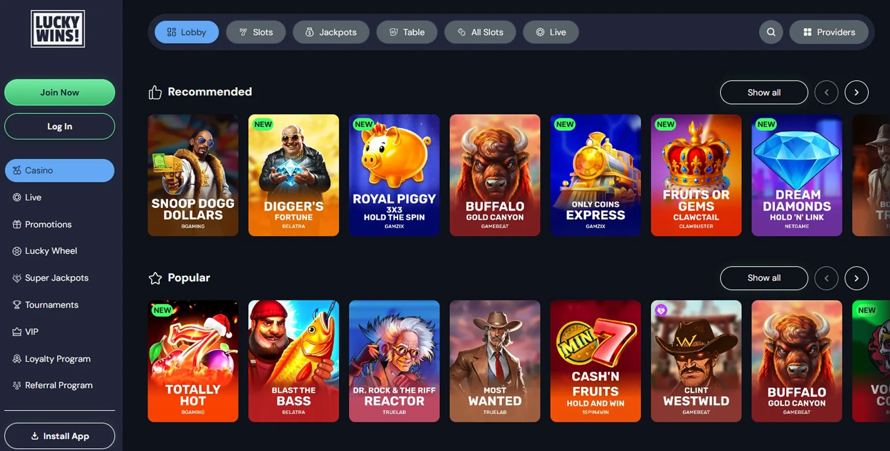 Lucky Wins Casino