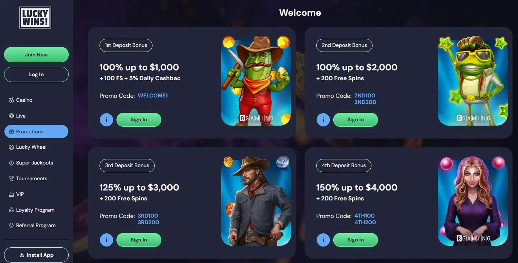 Lucky Wins Casino